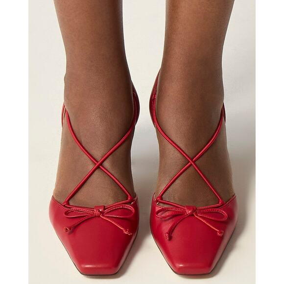 J.Crew Leona Strappy Slingback Heels - 8-M - Persian Red - Picture 3 of 3
